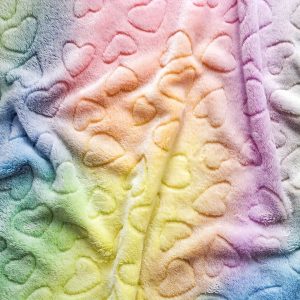 1pc DIY Rainbow Colorful Plush Fabric Super Soft Fabric For Sewing Blanket Sleeping Bag Large Toys Material Antipilling Plush Fabric