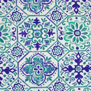 100% Cotton Tile Teal, 2 Yard Precut Fabric