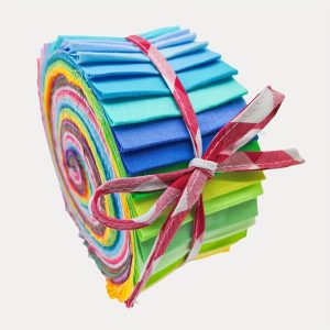 50pcs Vibrant Solid Color Cotton Fabric For Patchwork & Quilting - Pre-Cut Jelly Roll Style, Hand Wash Only